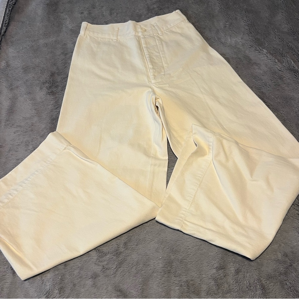 THE GREAT. Off-White Flare Jeans - Picture 4 of 9